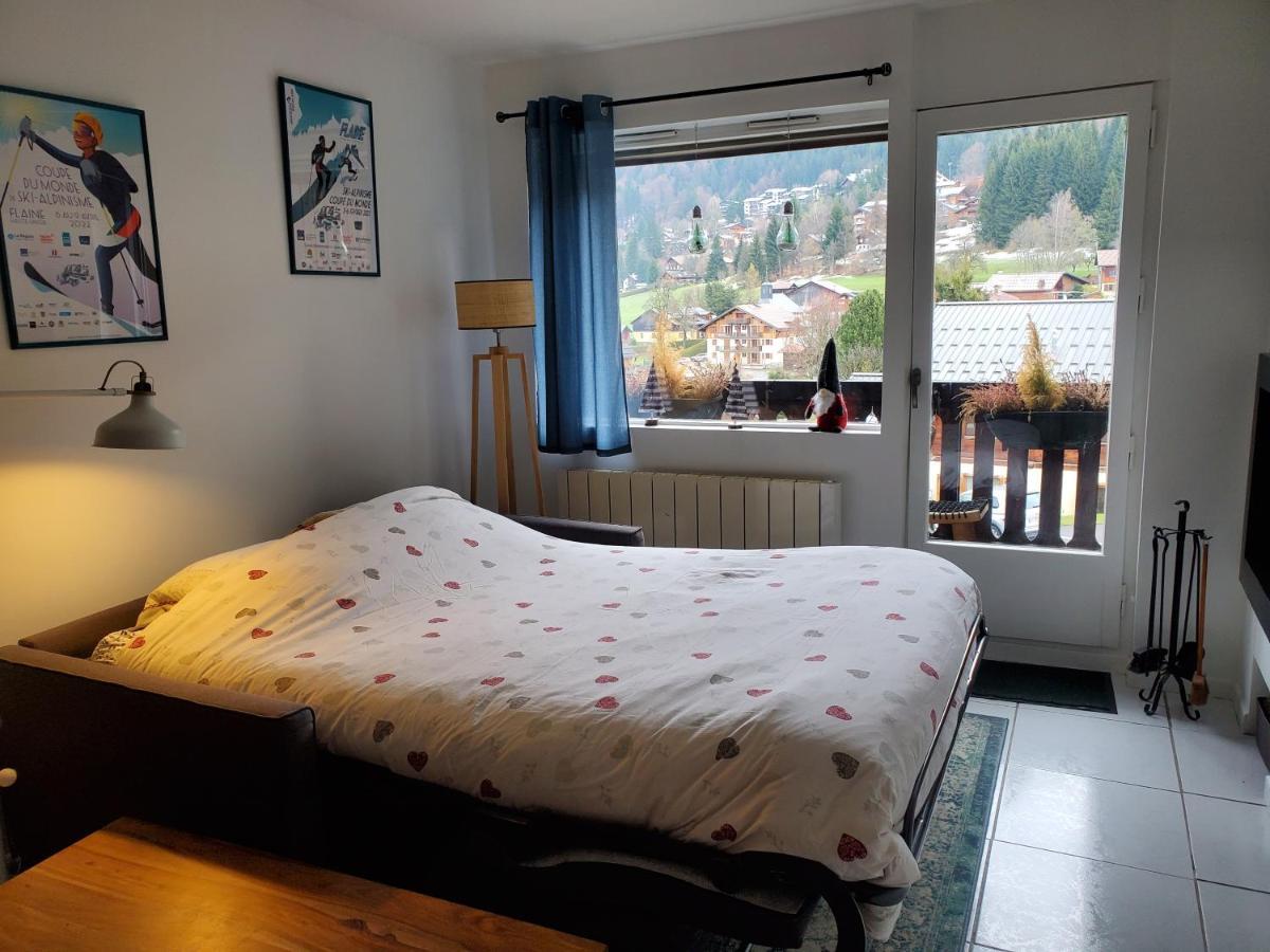 Studio Avec Petit Balcon Et Cheminee - Grand Massif Les Carroz-d'Araches Exterior foto